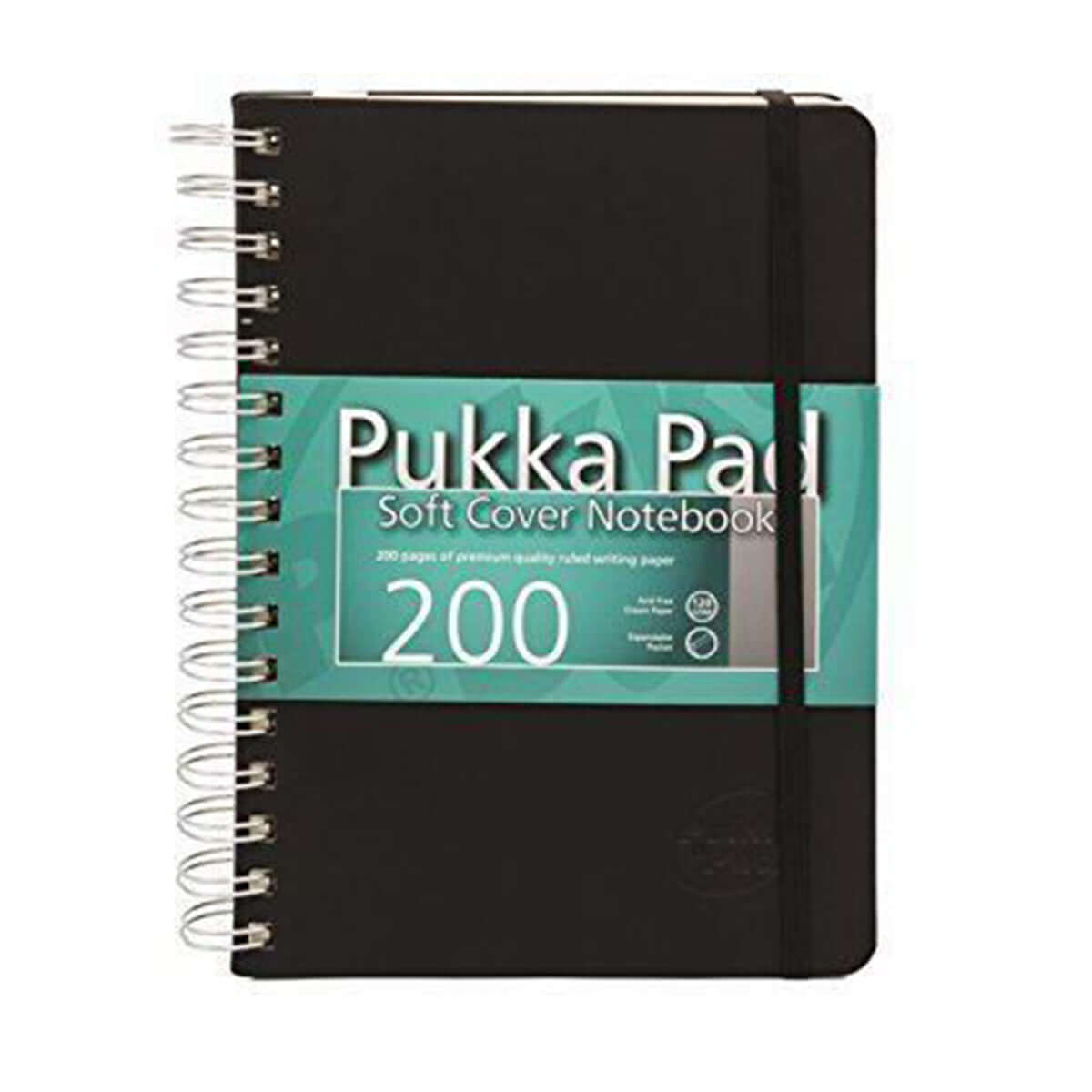 Agenda A5 cu spira Pukka Pads SC, 200 file, cartonat, negru Agenda A5 cu spira Pukka Pads SC, 200 file, cartonat, negru